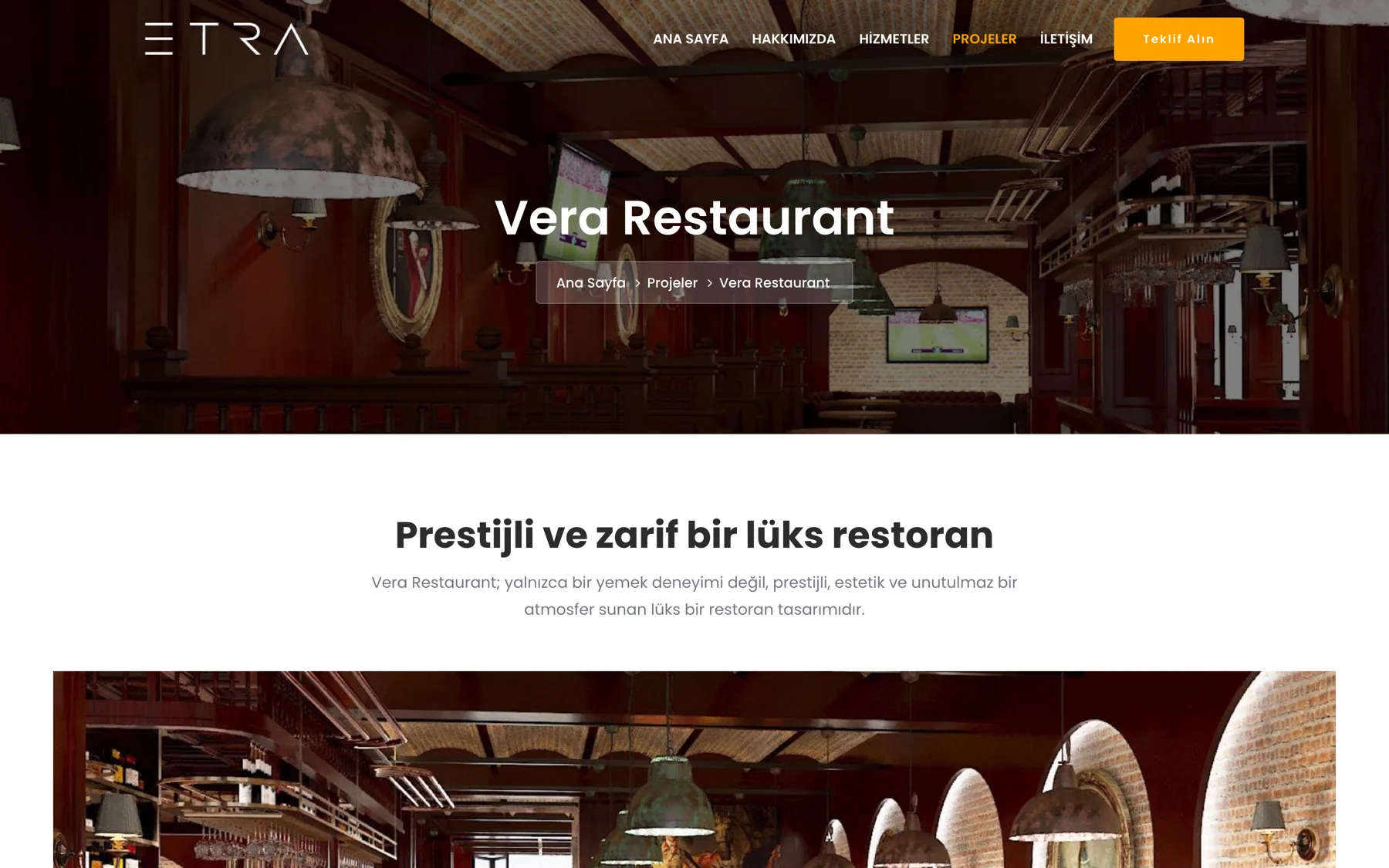 ETRA Vera proje detayı