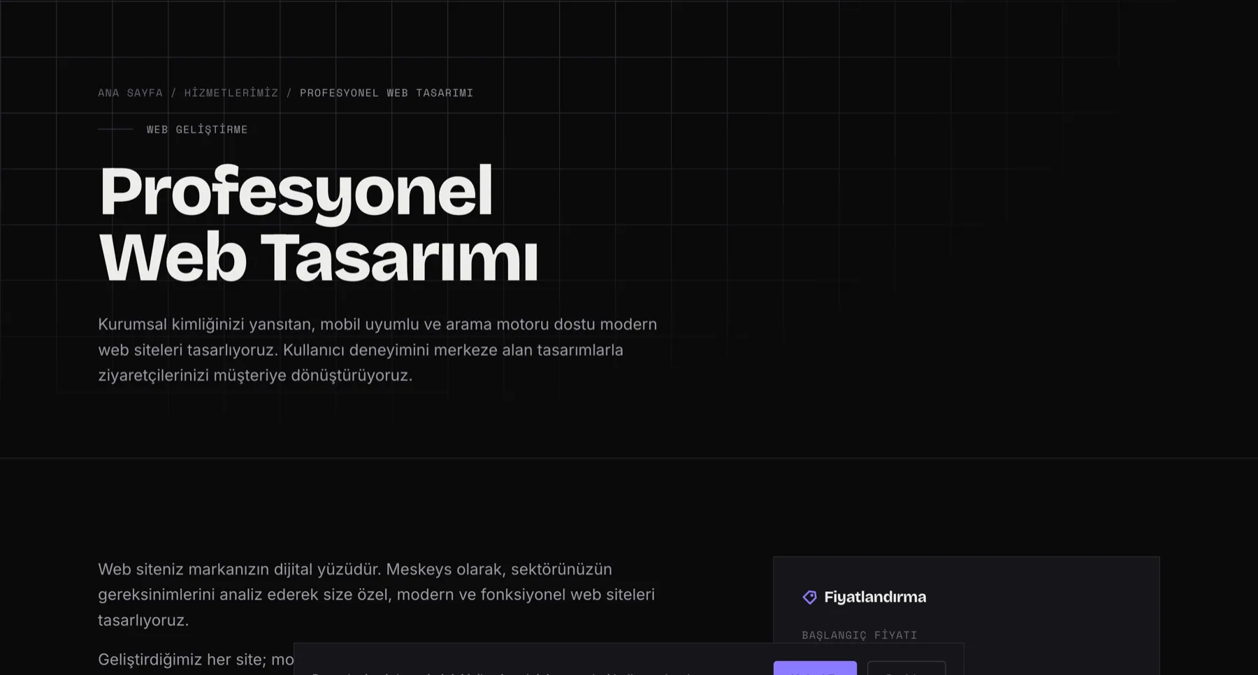 Meskeys hizmet detay sayfası