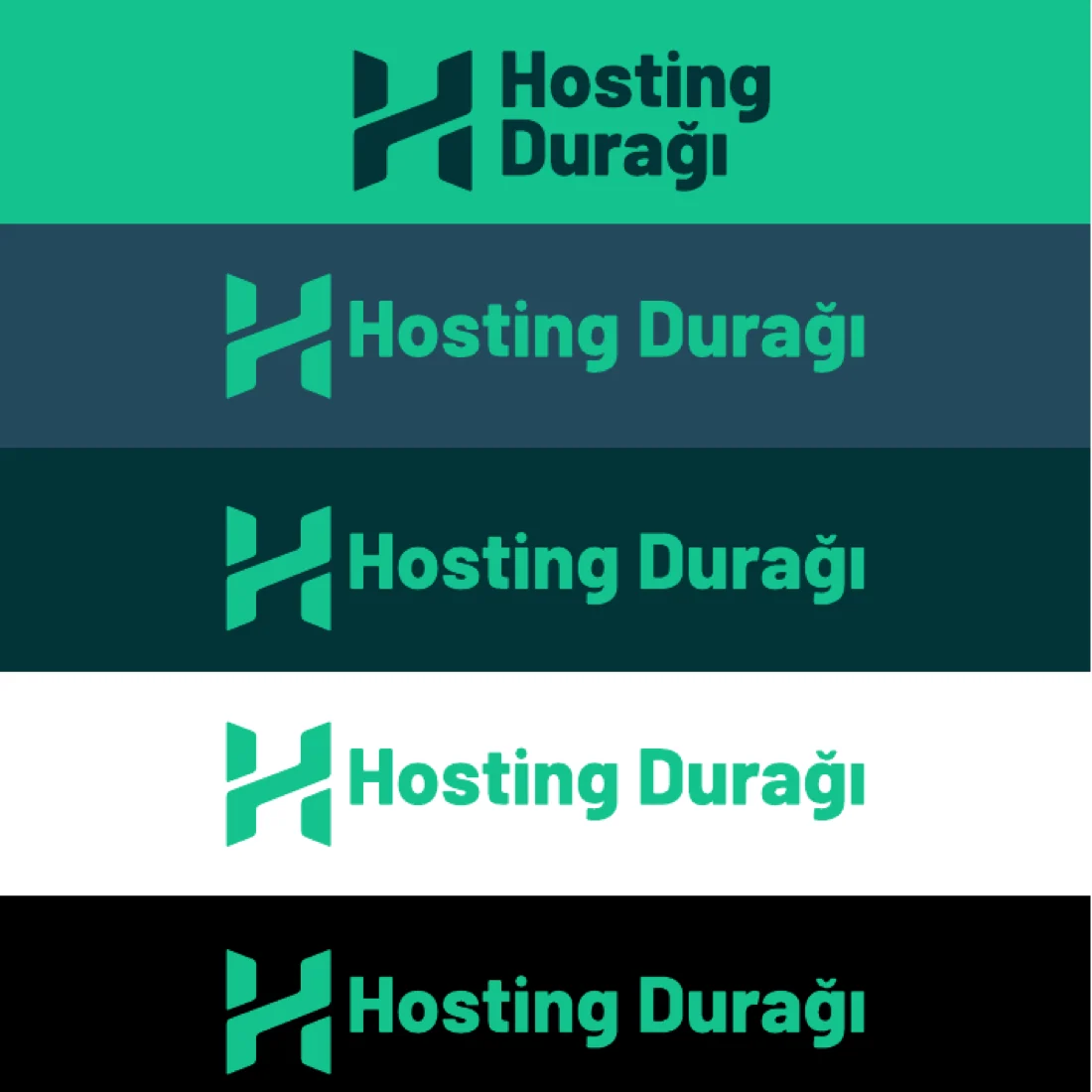 Hosting Durağı logo varyasyonları